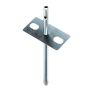 Bo-Camp - Słupek do parawanu + płyta - 30 cm - 4 szt - 2