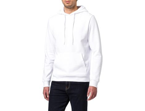 Bluza z kapturem Mężczyźni S biały - 2