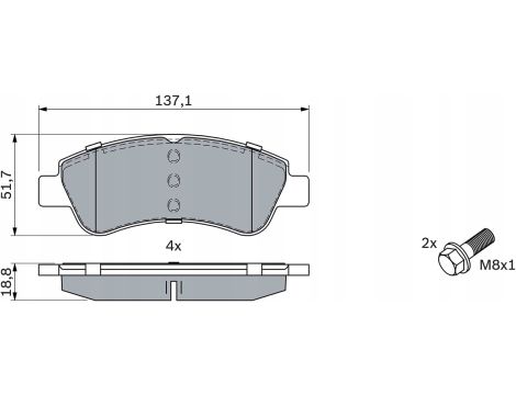Bosch 0 986 494 027 Zestaw klocków hamulcowych, hamulce tarczowe - 13