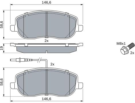 Bosch 0986424789 zestaw klocków hamulcowych - 3