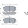 Bosch 0986424789 zestaw klocków hamulcowych - 4