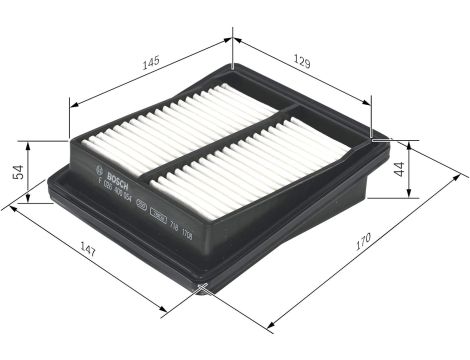 Bosch Automotive wkładka filtra powietrza - 3