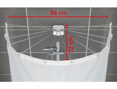 WENKO Parasol prysznicowy z 12 ramionami ze stali nierdzewnej - 6