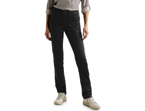 Cecil B376535 - spodnie jeansowe proste Kobiety 27W / 30L czarny - 2
