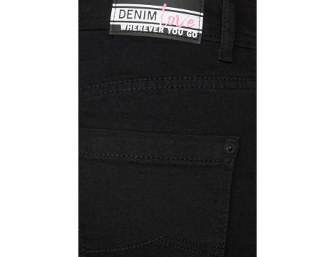 Cecil B376535 - spodnie jeansowe proste Kobiety 27W / 30L czarny - 6