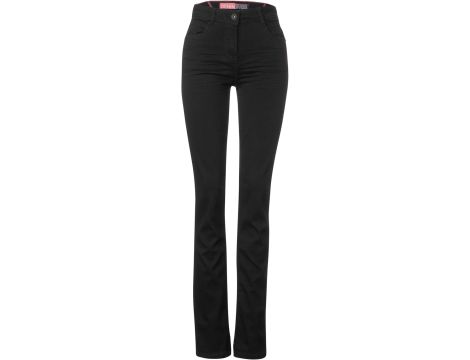 Cecil B376535 - spodnie jeansowe proste Kobiety 27W / 30L czarny - 4