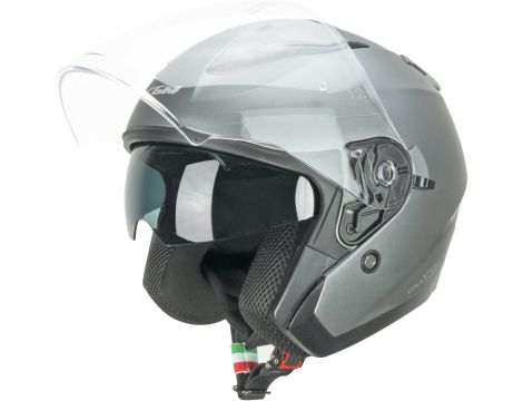 CGM jet Kask motocyklowy 136A DNA MONO grey 136A-ALV-10-B1 size S - 3