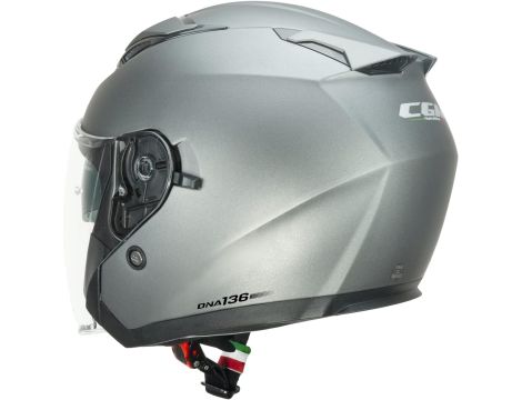 CGM jet Kask motocyklowy 136A DNA MONO grey 136A-ALV-10-B1 size S - 4