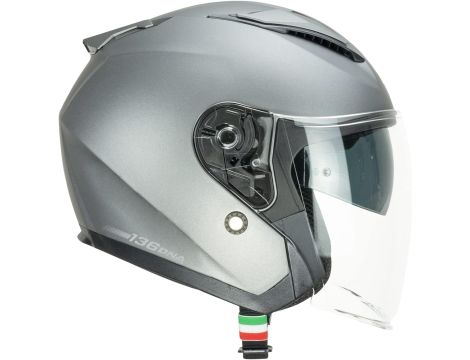 CGM jet Kask motocyklowy 136A DNA MONO grey 136A-ALV-10-B1 size S