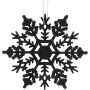 CHRISTMAS CONCEPTS DEKORACJA NA CHOINKĘ PŁATKI ŚNIEGU CZARNE 137851 - 5