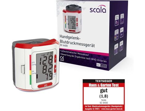 Ciśnieniomierz na nadgarstek Scala SC 6400 - 2