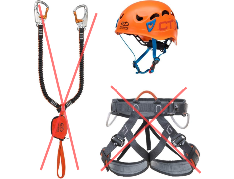 Climbing Technology FERRATA Plus Galaxy Set Zestaw wspinaczka jeden rozmiar
