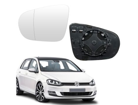 Convitex Szkło lustrzane lewa pasuje do Volkswagen Golf VI (08-13) Links