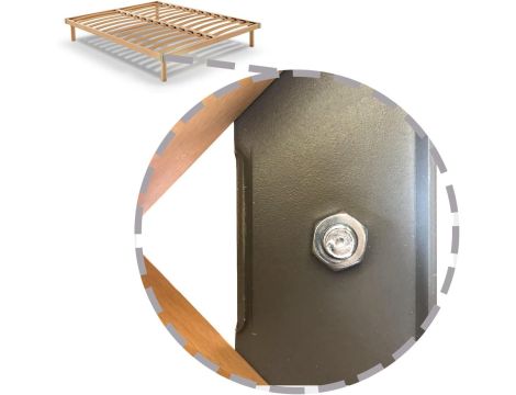 Cortassa zestaw 4 nóg uniwersalne z drewna bukowego (32 cm) brązowy - 4
