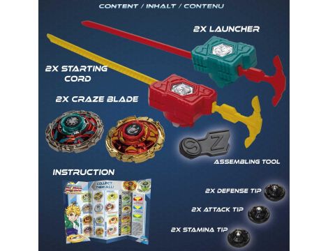CRAZE BLADEZ Blade Combat Skorpix Xoctarus zabawka - 3