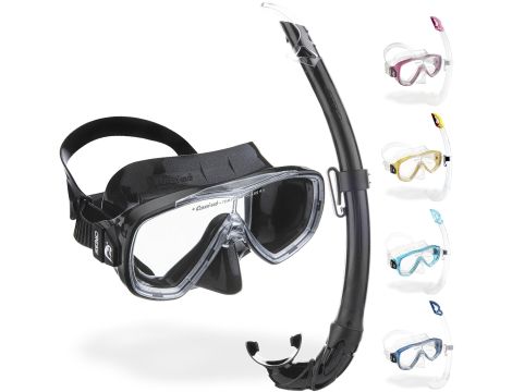 Cressi Unisex-Adult C/Set Onda Mare Zestawy do snurkowania ,Czarny