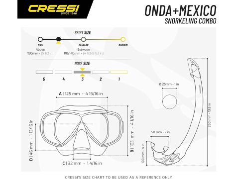 Cressi Unisex-Adult C/Set Onda Mare Zestawy do snurkowania ,Czarny - 4
