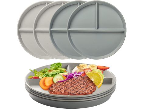 CSYY ZESTAW TALERZY DZIELONYCH DLA DZIECI 4 SZT. 20 CM 129690 - 2