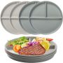 CSYY ZESTAW TALERZY DZIELONYCH DLA DZIECI 4 SZT. 20 CM 129690 - 3