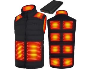 Cubovie Ogrzewana kamizelka męska kamizelka z akumulatorem r. XL czarny - image 2