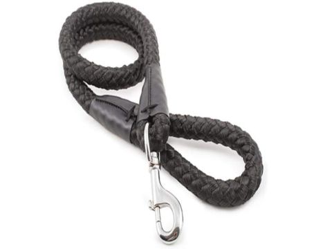Czarna smycz 1,07m x 20mm Nylon - 2
