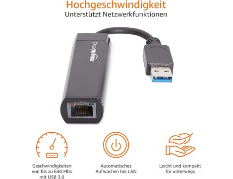 D3211 AMAZONBASICS Adapter USB 3.0 to 10/100/1000 - 2