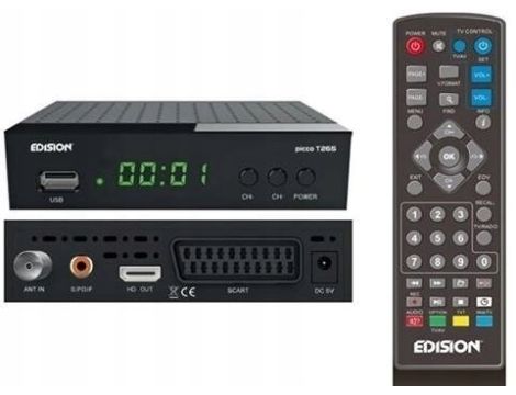 Dekoder DVB-T2 Edision nano T265+ - 8