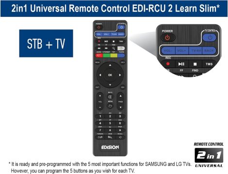 Dekoder DVB-S2 Edision Piccollino S2 - 5