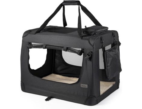 Dibea TB10020 Torba Transportowa dla Psów, (S) 50x34x36 cm, Czarna - 4