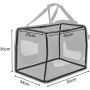 Dibea TB10020 Torba Transportowa dla Psów, (S) 50x34x36 cm, Czarna - 8