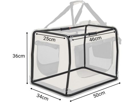 Dibea TB10040 Torba do transportu Psów (S) 50x34x36 cm - 5
