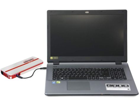Dino Kraftpaket 136102 Zestaw Rozruchowy, Czerwony/Srebrny, 18000mAh - 8