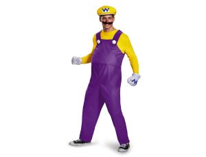 Disguise Męski kostium Super Mario Wario Deluxe XXL