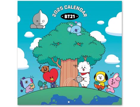Kalendarz książkowy, komiksowy, muzyczny A2 BT21 2025ROK - 2