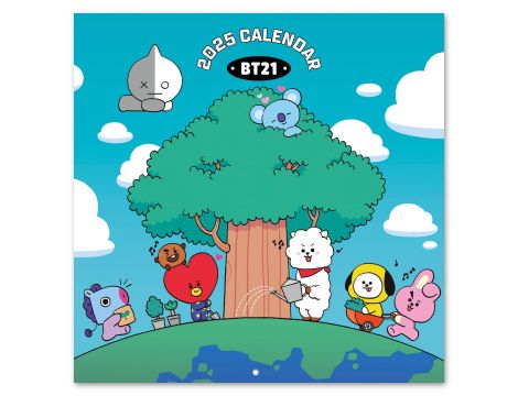 Kalendarz książkowy, komiksowy, muzyczny A2 BT21 2025ROK