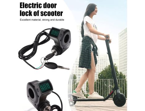 Domybest wyłącznik zapłonu skutera elektrycznego z kluczem - 3