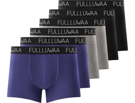 Fullluwaa Bokserki męskie bielizna męska majtki z bawełny 6 r: L - 2