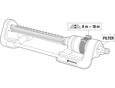 Gardena zraszacz wahadłowy Aqua M - 10