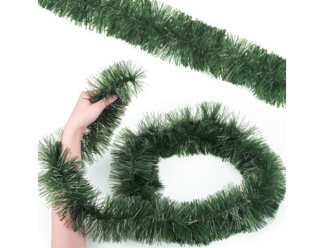 Girlanda, zielona, 5 m, do dekoracji bożonarodzeniowych - 3
