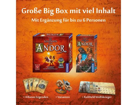 Gra planszowa Kosmos Die Legenden von Andor - Big Box: Spiel - 5