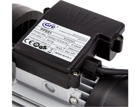 Gre PP051 - Basenowa pompa filtracyjna, 450 W, 8,5 m3/h, czarna - 5