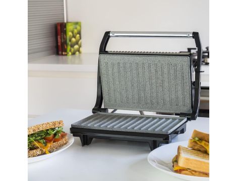Grill elektryczny Cecotec Rock'nGrill srebrny/szary 700 W - 3