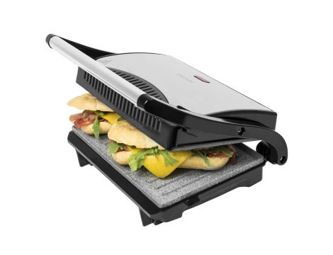 Grill elektryczny Cecotec Rock'nGrill srebrny/szary 700 W