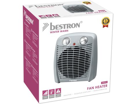 Grzejnik elektryczny Bestron szary 2000 W - 4