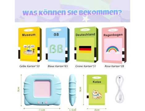 GUYUCOM Zabawka dla dzieci od 2 lat mówiące kartki - 4