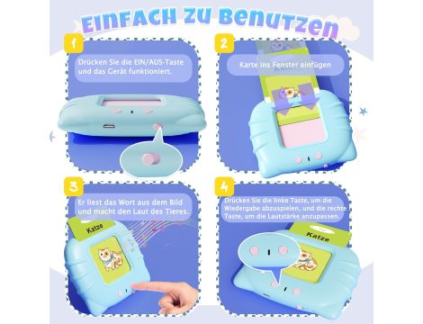 GUYUCOM Zabawka dla dzieci od 2 lat mówiące kartki - 3