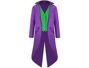 Halloween średniowieczna  kurtka kostium dla mężczyzn fioletowy 3XL - image 2