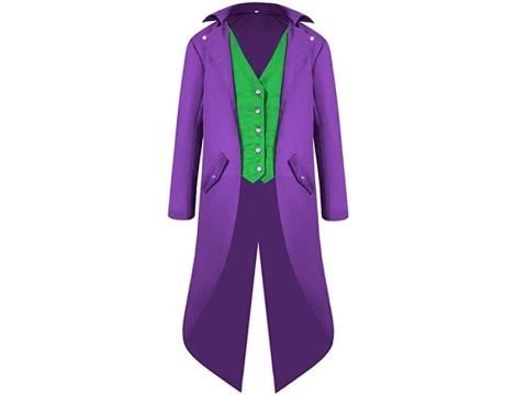 Halloween średniowieczna  kurtka kostium dla mężczyzn fioletowy 3XL - 2