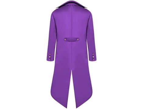 Halloween średniowieczna  kurtka kostium dla mężczyzn fioletowy 3XL - 3