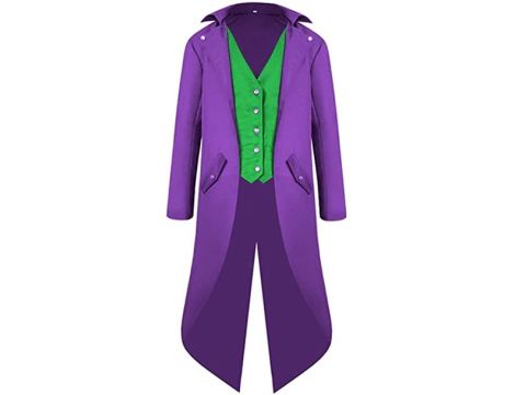 Halloween średniowieczna  kurtka kostium dla mężczyzn fioletowy 3XL
